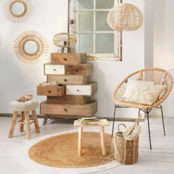 Atmosphera Ribcord Krukje - Beige - Hout/stof - D31 X H43 Cm 9 Atmosphera Ribcord Krukje - Beige - Hout/stof - D31 X H43 Cm -LeenBakker Winkel 201e5684b949459e99915e1ac1d1858d