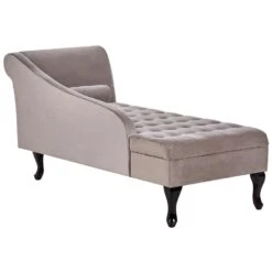 PESSAC - Chaise Longue - Taupe - Rechterzijde - Fluweel 20 PESSAC - Chaise Longue - Taupe - Rechterzijde - Fluweel -LeenBakker Winkel 20934e9e6b7943a0a4a118cd99c6730c