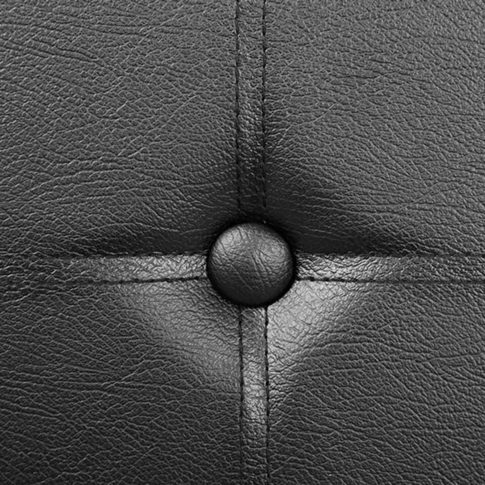 Zitpoef, Zitbank Met Opbergruimte, Opvouwbaar, Zwart 8 Zitpoef, Zitbank Met Opbergruimte, Opvouwbaar, Zwart - Afbeelding 6