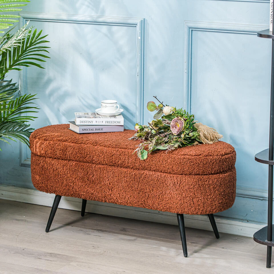 Metalen Bank Met Terracotta Krullen 6 Metalen Bank Met Terracotta Krullen - Afbeelding 4