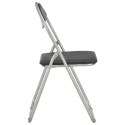 VidaXL Eetkamerstoelen Inklapbaar 2 St Kunstleer Zwart -LeenBakker Winkel 22164119ed79442a9038f575af0e95e6