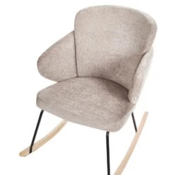 VIKEN - Schommelstoel - Taupe - Polyester -LeenBakker Winkel 224e2fdd82de4130b9d51e0fcc4d8e88