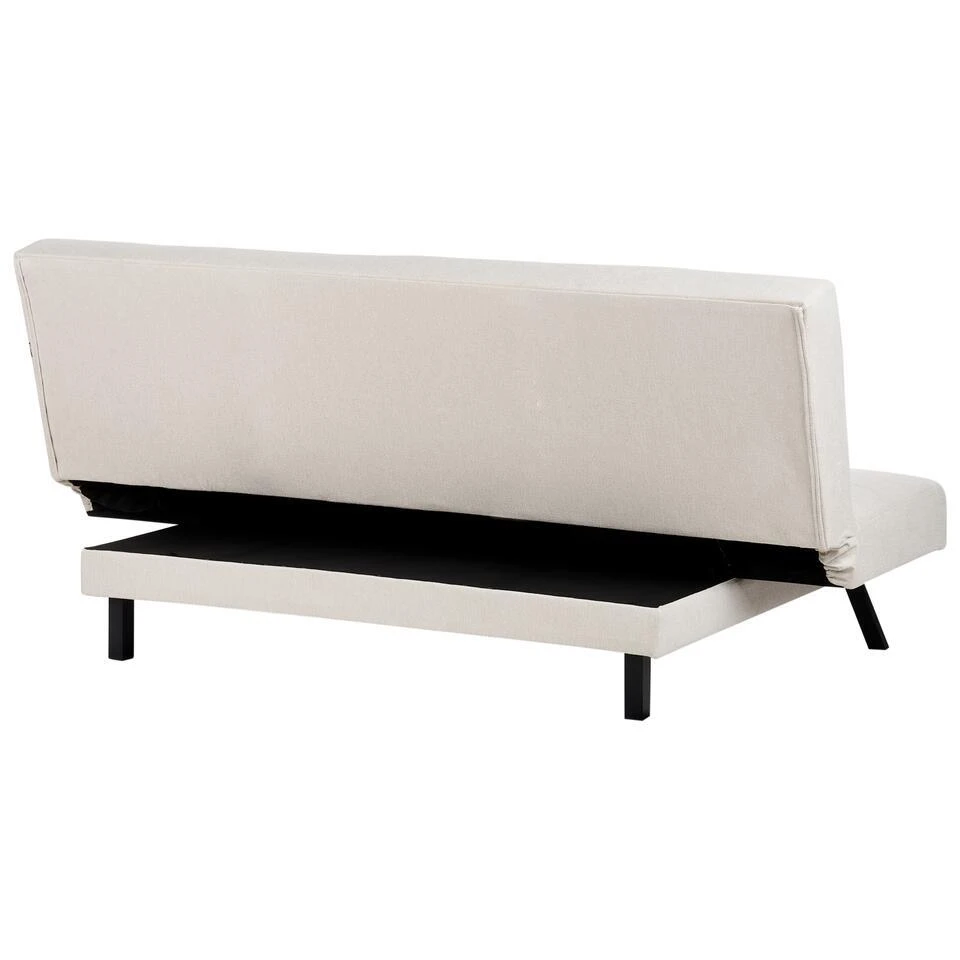 LEEDS - Slaapbank 3-zits - Wit - Polyester 11 LEEDS - Slaapbank 3-zits - Wit - Polyester - Afbeelding 9