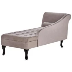 PESSAC - Chaise Longue - Taupe - Linkerzijde - Fluweel 20 PESSAC - Chaise Longue - Taupe - Linkerzijde - Fluweel -LeenBakker Winkel 244354faddaf499b97960faa702f83d0