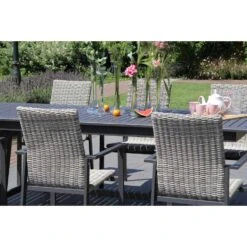 Tuinstoel Stapelbaar Wicker Grijs-antraciet Lifestyle Garden Furniture Upton -LeenBakker Winkel 244d5854161741dbb5d9d13657cab4f4
