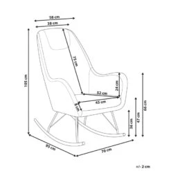 GULSELE - Schommelstoel - Beige - Bouclé -LeenBakker Winkel 247971d107ae4ec7b73cc79cfca485a7