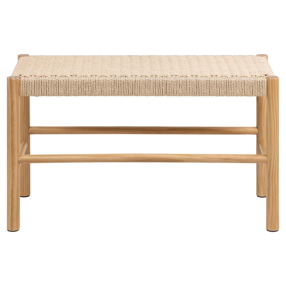 Hioshop Dublin Bank Hout Wit 4 Hioshop Dublin Bank Hout Wit - Afbeelding 2