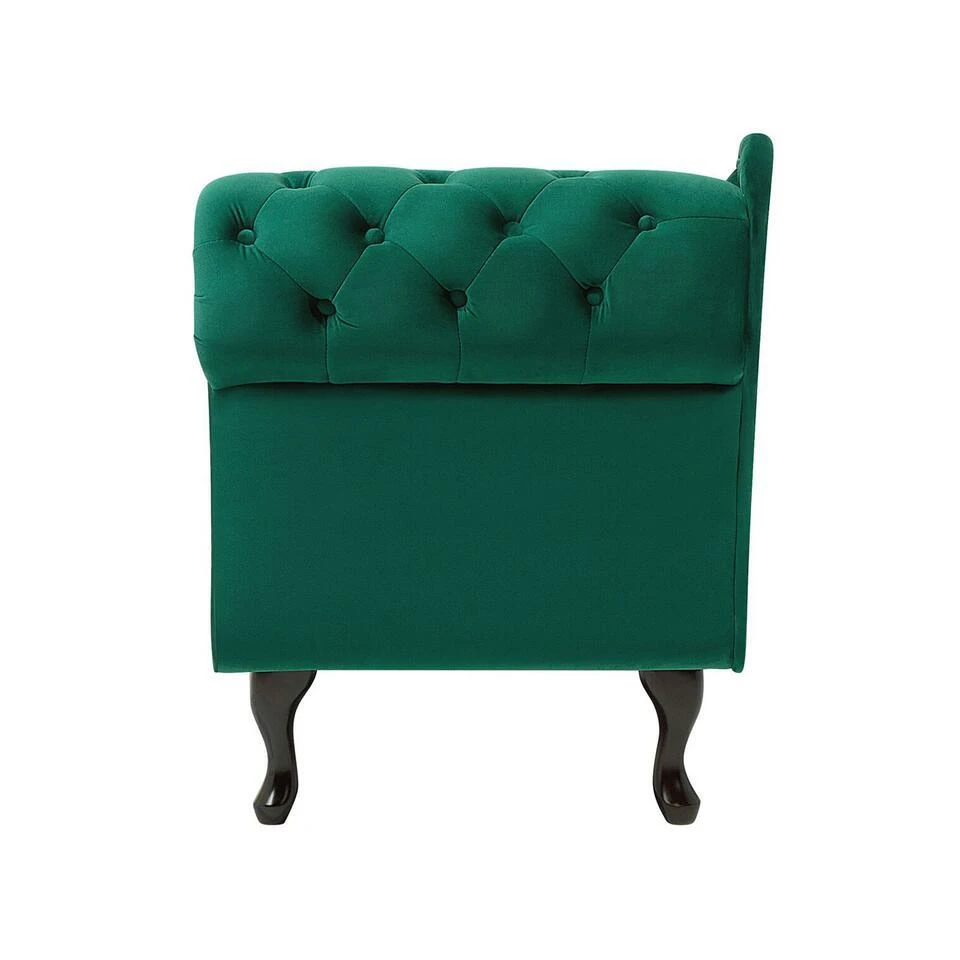 NIMES - Chaise Longue - Groen - Rechterzijde - Fluweel 9 NIMES - Chaise Longue - Groen - Rechterzijde - Fluweel - Afbeelding 7