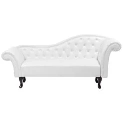 LATTES - Chaise Longue - Wit - Rechterzijde - Kunstleer 19 LATTES - Chaise Longue - Wit - Rechterzijde - Kunstleer -LeenBakker Winkel 25a2446619614378b2429a7db57b14c1