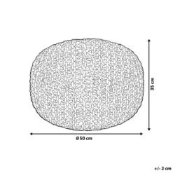 PRIENE - Poef - Beige - 50 Cm - Katoen -LeenBakker Winkel 2682aa03283b4c31b44e39209b44254b