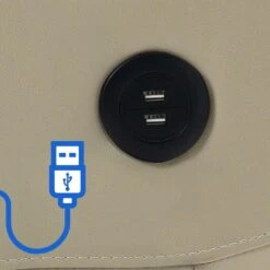 CLP Fauteuil Andover Zwart Frame - Kunstleer - Creme -LeenBakker Winkel 2684d01fabcc46b4a0d825b4a1b2ec7f