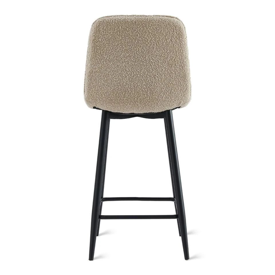 2x Barkruk Yerevan - Bouclé Taupe 12 2x Barkruk Yerevan - Bouclé Taupe - Afbeelding 10