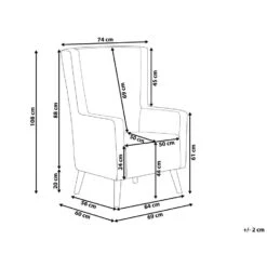 Beliani Oorfauteuil ONEIDA - Geel Fluweel 8 Beliani Oorfauteuil ONEIDA - Geel Fluweel -LeenBakker Winkel 2719461da80643cf89ffa5f3f9a9126d 2