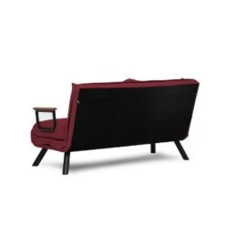 CALICOSY - Slaapbank SANDO - Bordeaux - 41x133x50 Cm -LeenBakker Winkel 27f9bcb4ca4a442f8cc50a90b3169f36