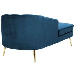 ALLIER - Chaise Longue - Blauw - Rechterzijde - Fluweel -LeenBakker Winkel 28410c09e21a4dd9a44784ceebcfe4e9