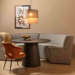 WOOOD Europa 4-Zits Eetbank - Polyester - Zand - 85x372x93 -LeenBakker Winkel 28c3e67164ec41949b54fc12f871c91a