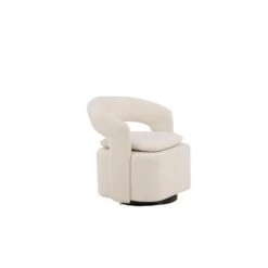 Svea - Teno Draaibare Fauteuil - Boucle - Wit -LeenBakker Winkel 28e0eceec5c64c0aa0f67145509af4fc
