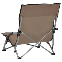 VidaXL Strandstoelen 2 St Inklapbaar Stof Taupe -LeenBakker Winkel 29242be26ffe4d4a9b6e3a606b10b949