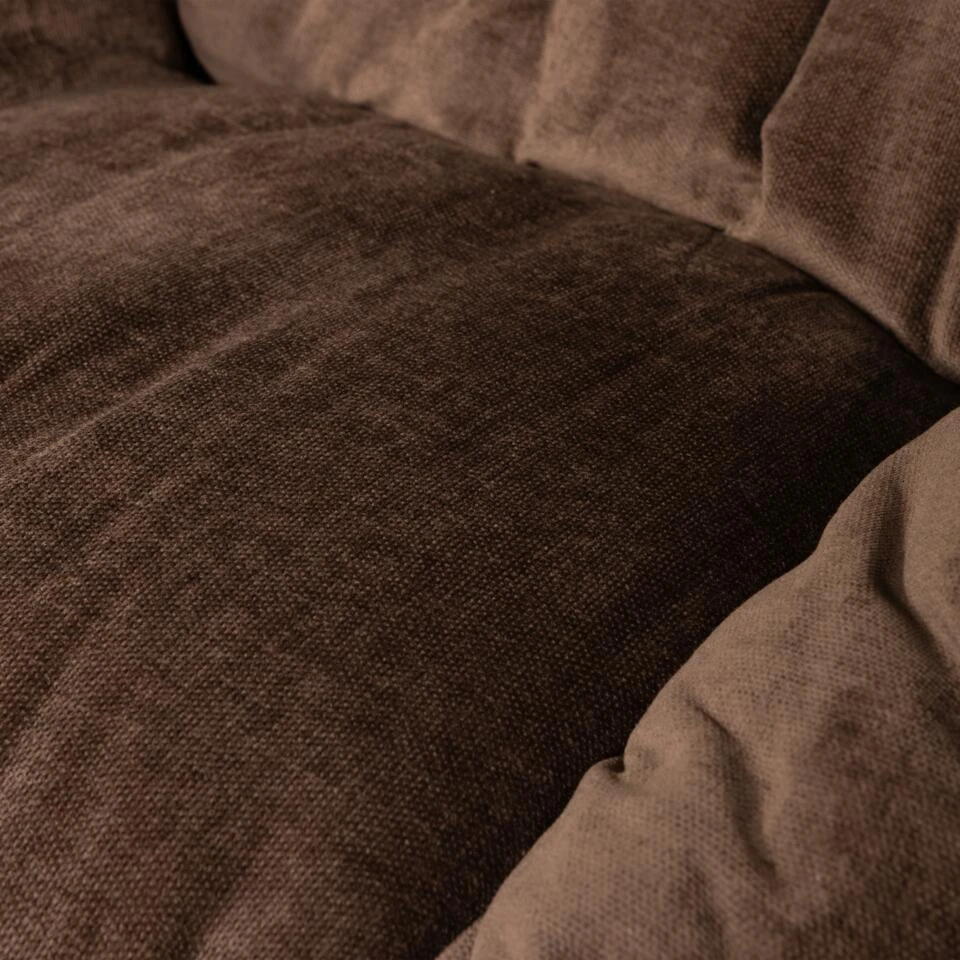 WOOOD Yaro Draaifauteuil Met Hocker - Chenille - Espresso - 94x71x83 5 WOOOD Yaro Draaifauteuil Met Hocker - Chenille - Espresso - 94x71x83 - Afbeelding 3