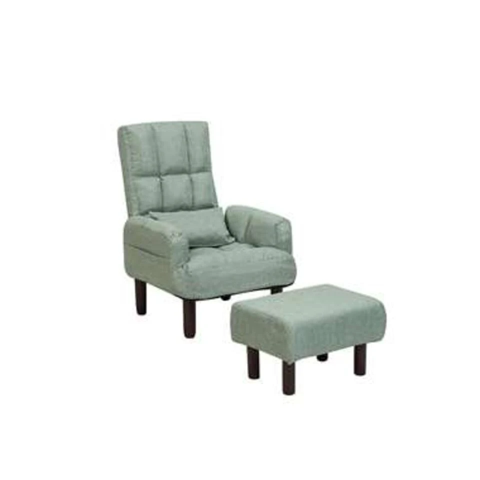 Beliani Fauteuil OLAND - Groen Polyester 5 Beliani Fauteuil OLAND - Groen Polyester - Afbeelding 3