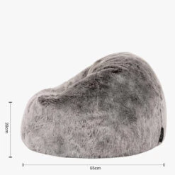 Icon Kinderzitzakken - Zitzak Van Imitatiebont - Grijs -LeenBakker Winkel 2a909b6a973e4d48a7070e3c32ac96a3