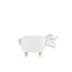 Beliani Dierenhocker UNICORN - Wit Polyester, Katoen -LeenBakker Winkel 2aa61cfd494c4e4e82c24a9d95c85794