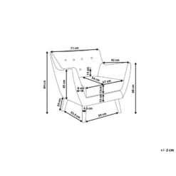 Beliani Fauteuil DRAMMEN - Blauw Fluweel -LeenBakker Winkel 2aed49b144224365a8d44d3d5768e1ca