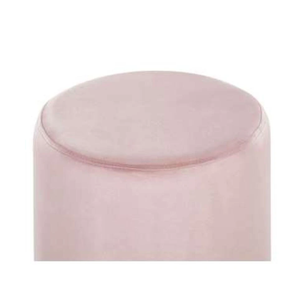 BRIGITTE - Poef - Roze - 36 Cm - Fluweel 5 BRIGITTE - Poef - Roze - 36 Cm - Fluweel - Afbeelding 3