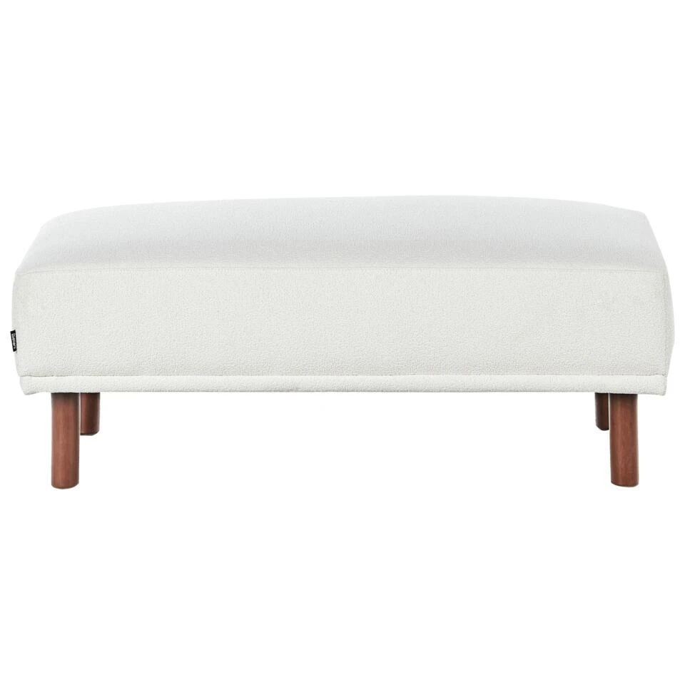 HOLT - Ottomaan - Wit - Bouclé 8 HOLT - Ottomaan - Wit - Bouclé - Afbeelding 6