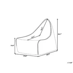 Beliani Zitzak DROP - Zilver Synthetisch Materiaal -LeenBakker Winkel 2d12266135b94a74b0733f5c7fb72824 1