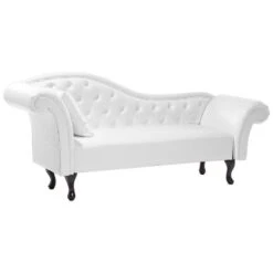 LATTES - Chaise Longue - Wit - Linkerzijde - Kunstleer -LeenBakker Winkel 2d97bf41a1d44a8787bbce07d1ff7340