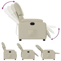 VidaXL - Fauteuil - Crème - Kunstleer -LeenBakker Winkel 2e19e0affdcb47b5a89bac7c18dc282e