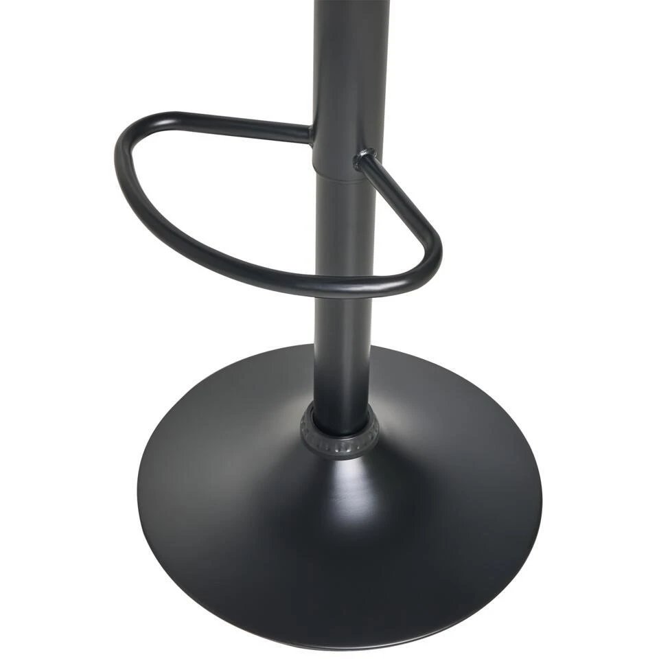 MEDULIN - Barkruk Set Van 2 - Lichtgrijs - Stoffen 13 MEDULIN - Barkruk Set Van 2 - Lichtgrijs - Stoffen - Afbeelding 11