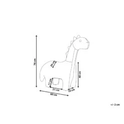 Beliani Dierenhocker BRONTOSAUR - Groen Fluweel -LeenBakker Winkel 2ec5911edcfb4a4f98e87b30069de328