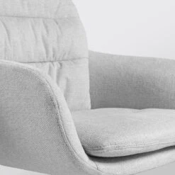 Nolon Nena-Mia Eetkamerstoel Grijs - Armleuning - Zwarte Houten Poten 14 Nolon Nena-Mia Eetkamerstoel Grijs - Armleuning - Zwarte Houten Poten -LeenBakker Winkel 2f8335bbb9dd43ff9345d72ab846ef03