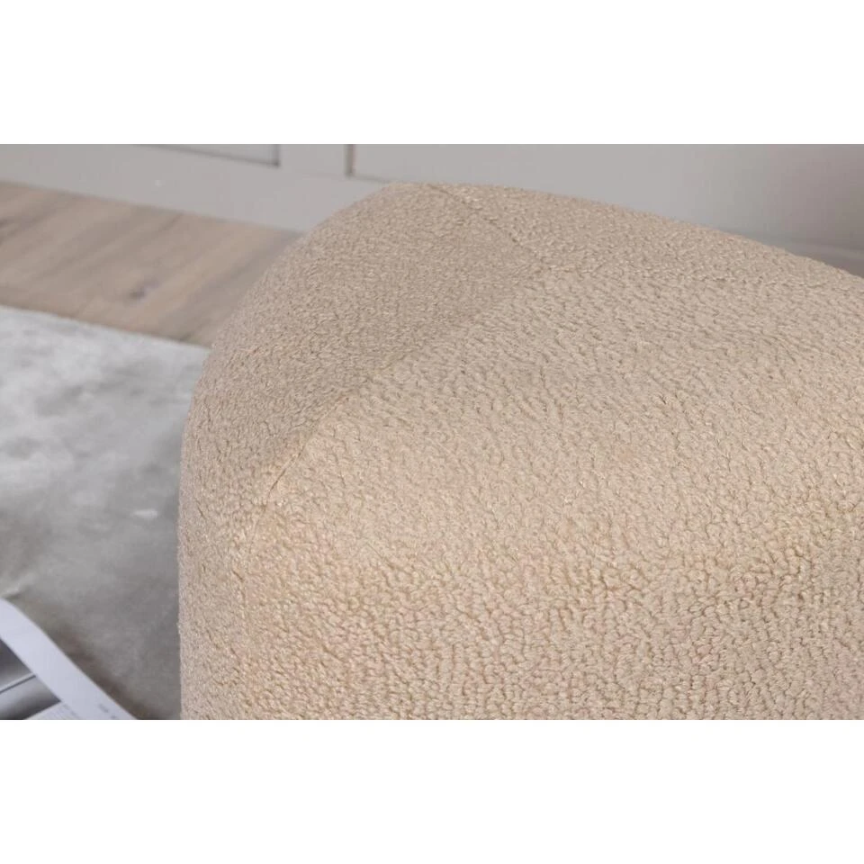 Svea - Troy Poef - Teddy - Beige 6 Svea - Troy Poef - Teddy - Beige - Afbeelding 4