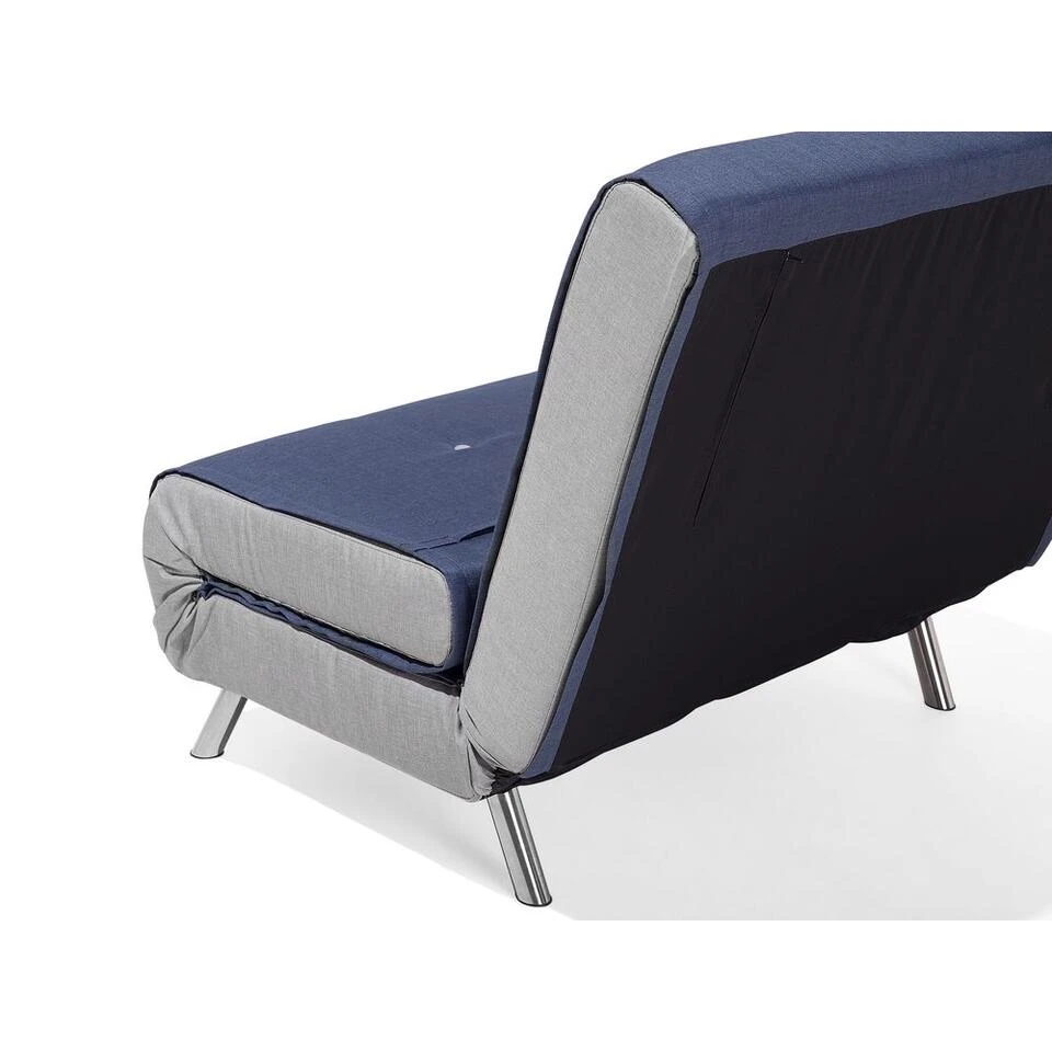 Beliani Slaapbank - FARRIS Blauw Polyester 4 Beliani Slaapbank - FARRIS Blauw Polyester - Afbeelding 2