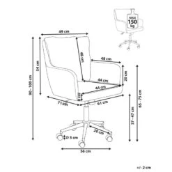 ALPINE - Bureaustoel - Gebroken Wit - Bouclé -LeenBakker Winkel 300d2d99b89d4ecd8991ae0e7b7cd61a