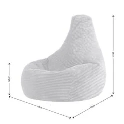 Icon Kinderzitzakken Dalton - Corduroy Zitzak - Grijs -LeenBakker Winkel 3055c3bbc760421983d75dafd90a83df 3