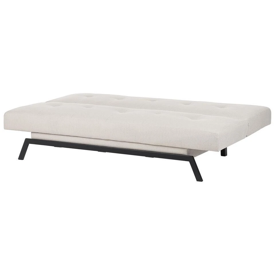 LEEDS - Slaapbank 3-zits - Wit - Polyester 10 LEEDS - Slaapbank 3-zits - Wit - Polyester - Afbeelding 8