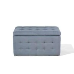 Beliani Ottomaan MICHIGAN - Grijs Fluweel -LeenBakker Winkel 30b58d24508e439c8c02d40684e263d6