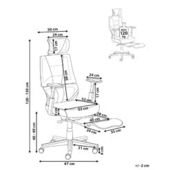 CREATOR - Bureaustoel - Zwart - Kunstleer -LeenBakker Winkel 30e01fdc68c14d11bb24d4f0882b7bf4