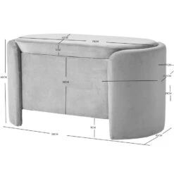 Bank Met Opbergruimte In Witte Lussen -LeenBakker Winkel 30ef30d048bc4de8b338b3c6f8cf09f7