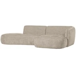WOOOD Polly Chaise Longue - Polyester - Zand - 71x258x105/150 -LeenBakker Winkel 30ff2ec8dd4941f88a2c070f2702c72f