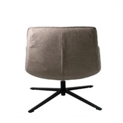 Draaifauteuil Stof/Textiel - Taupe - 86x74x84cm - Mattis -LeenBakker Winkel 313b099dfb3e4f79b7feb0600d4d4a5c