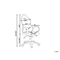 Beliani Bureaustoel ICHAIR - Blauw Polyester -LeenBakker Winkel 313ef94026f64c95820b16a2c7ef39d5