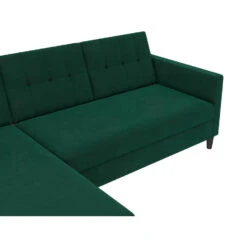 Hartford - 3-zits Hoekslaapbank In Donkergroen Stof -LeenBakker Winkel 3188c7226e4743489550c0bee7e7407a