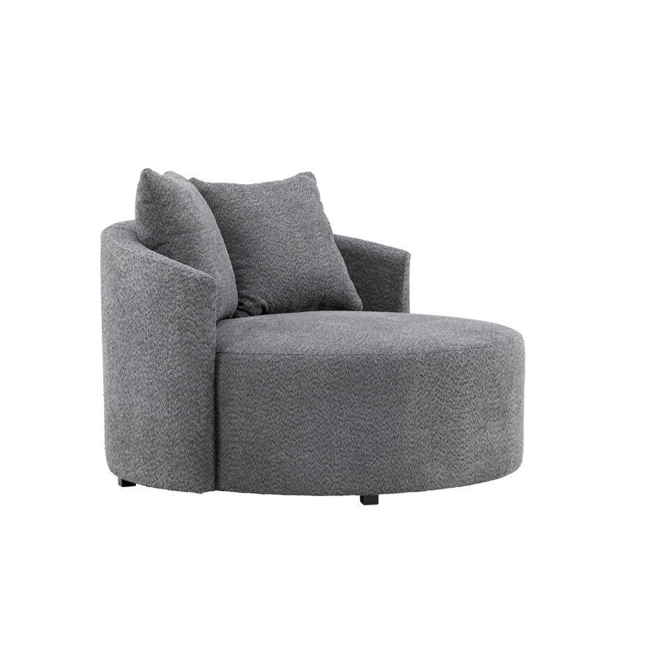 Fjôrd Loveseat Teddy Grijs - Zithoogte 40cm - 118x118x72cm - Kelso 5 Fjôrd Loveseat Teddy Grijs - Zithoogte 40cm - 118x118x72cm - Kelso - Afbeelding 3