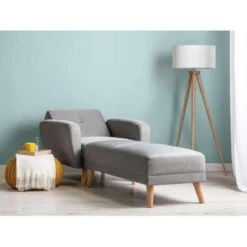 Beliani Ottomaan FLORLI - Grijs Polyester 9 Beliani Ottomaan FLORLI - Grijs Polyester -LeenBakker Winkel 323f594cc015433291bee6fb3188f501