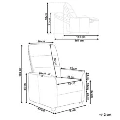 SANDE - Relaxfauteuil - Gebroken Wit - Stof -LeenBakker Winkel 323f5e5088564a5b8f44067d4418f3e7